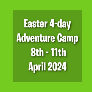 green box showing Multi adventure camp 8th-11th April